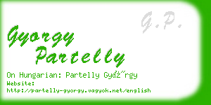 gyorgy partelly business card